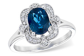 A290-98121: LDS RG 1.35 LONDON BLUE TOPAZ 1.50 TGW