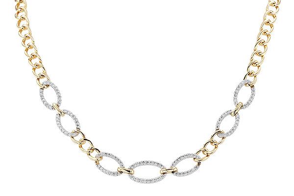 A291-84494: NECKLACE 1.12 TW (17")(INCLUDES BAR LINKS)