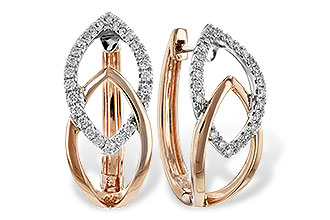 D207-35439: EARRING .25 TW (ROSE & WG)
