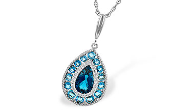 E208-22703: NECK 2.55 TW BLUE TOPAZ 2.65 TGW