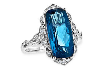 F208-19912: LDS RG 6.75 LONDON BLUE TOPAZ 6.90 TGW