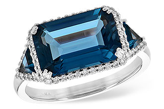 G208-20857: LDS RG 4.60 TW LONDON BLUE TOPAZ 4.82 TGW (12x8MM)