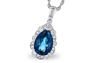 G290-98166: NECK 2.25 LONDON BLUE TOPAZ 2.40 TGW