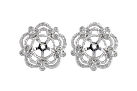 K203-68175: EARRING JACKETS .16 TW (FOR 0.75-1.50 CT TW STUDS)