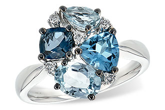 L207-29002: LDS RG 2.57 BLUE TOPAZ 2.65 TGW